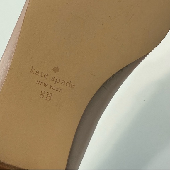 Kate Spade Deneuve Ballet Flats Pointed Toe Women Size 8 Leather Blush Pink - Picture 11 of 14
